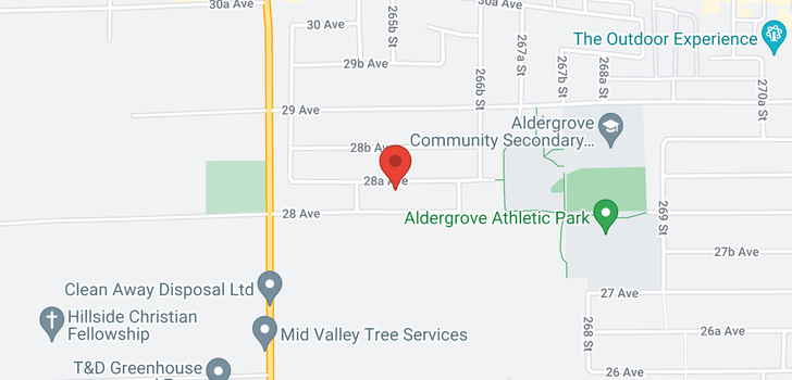 map of 26548 28A AVENUE
